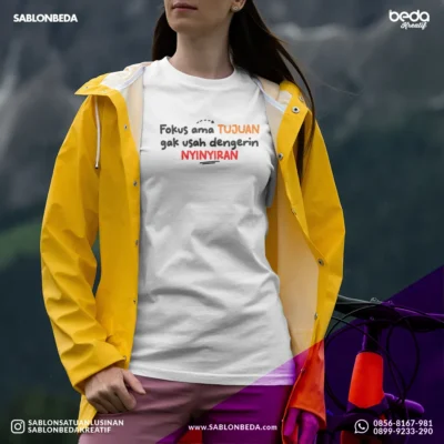 pesan baju sablon tulisan nama sendiri